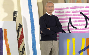 Ritratto di Franco Rota Candiani nel suo studio